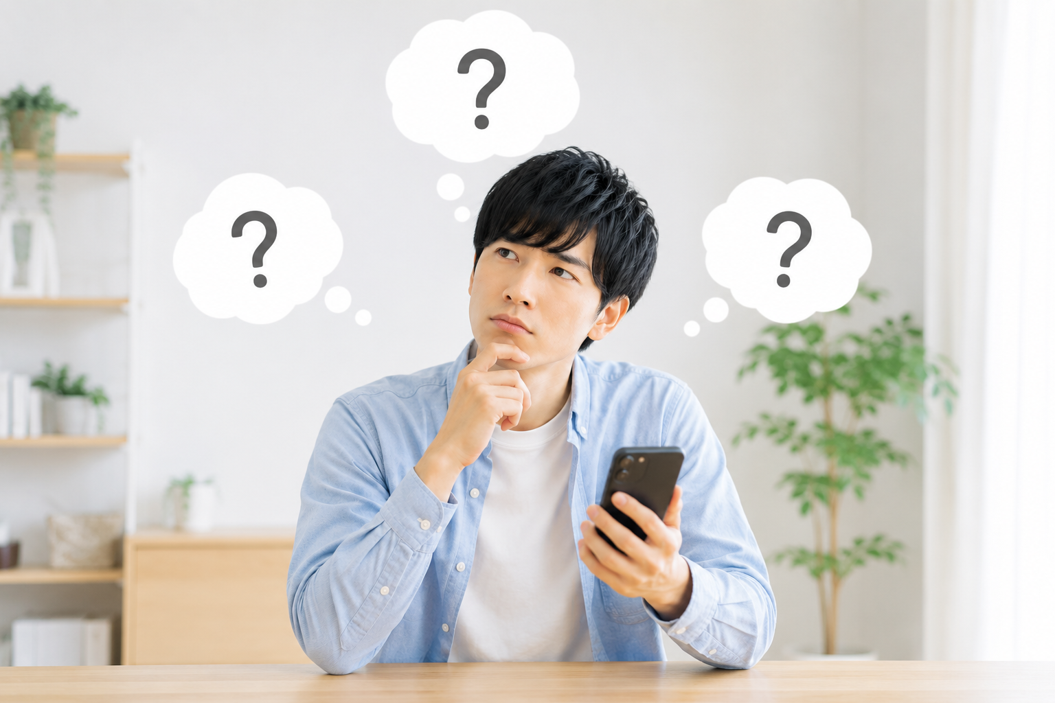 考える男性
